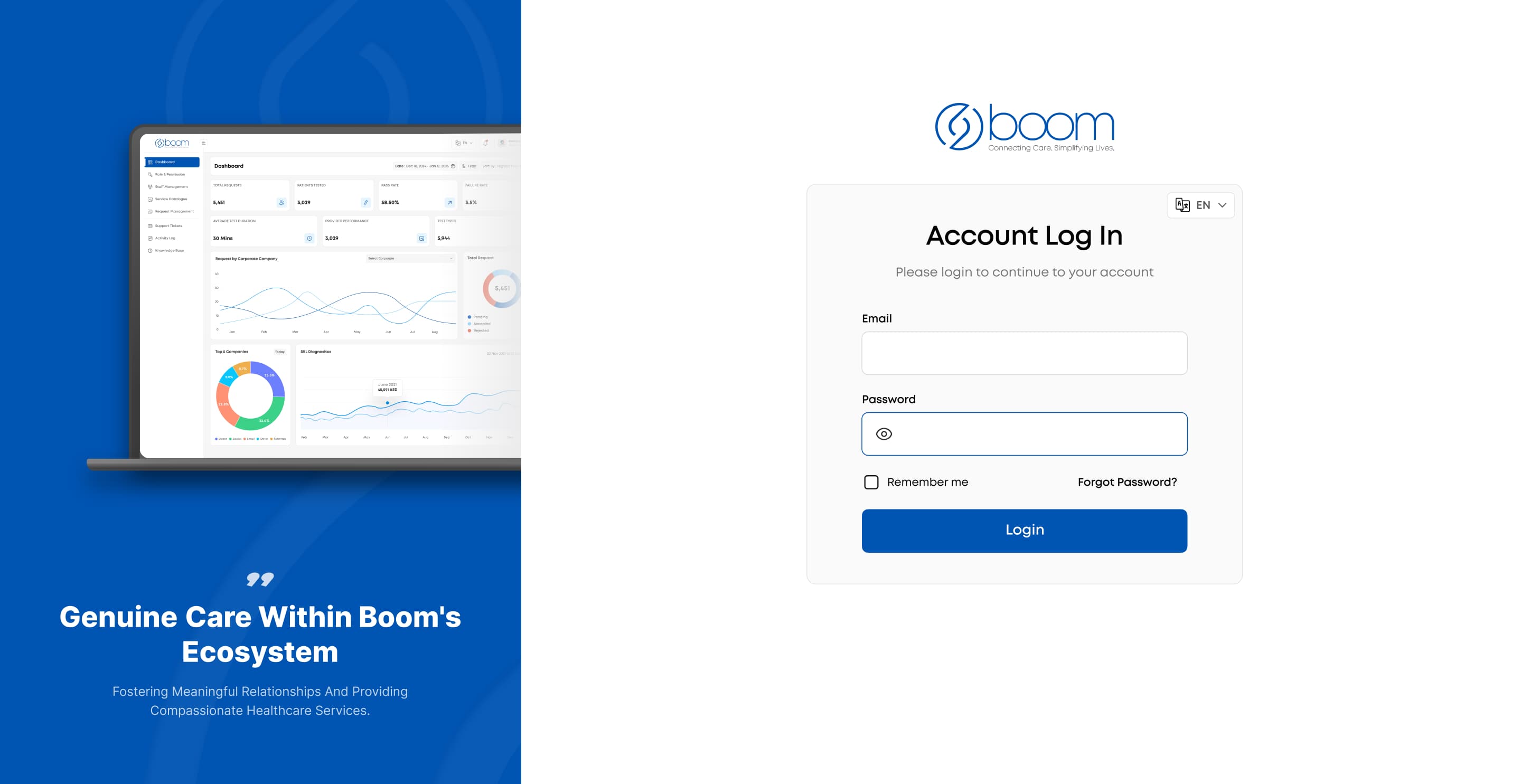 Secure Portal Dashboard Interface